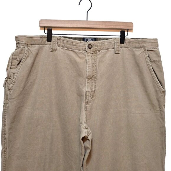 Weatherproof French Khaki Utility Cargo Chino Pants Sz 42x32 - Picture 3 of 10